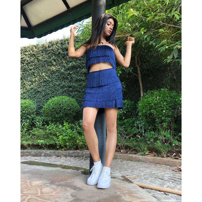 KIRAN GUPTA LABEL Ivy Top with Skirt (Set of 2)