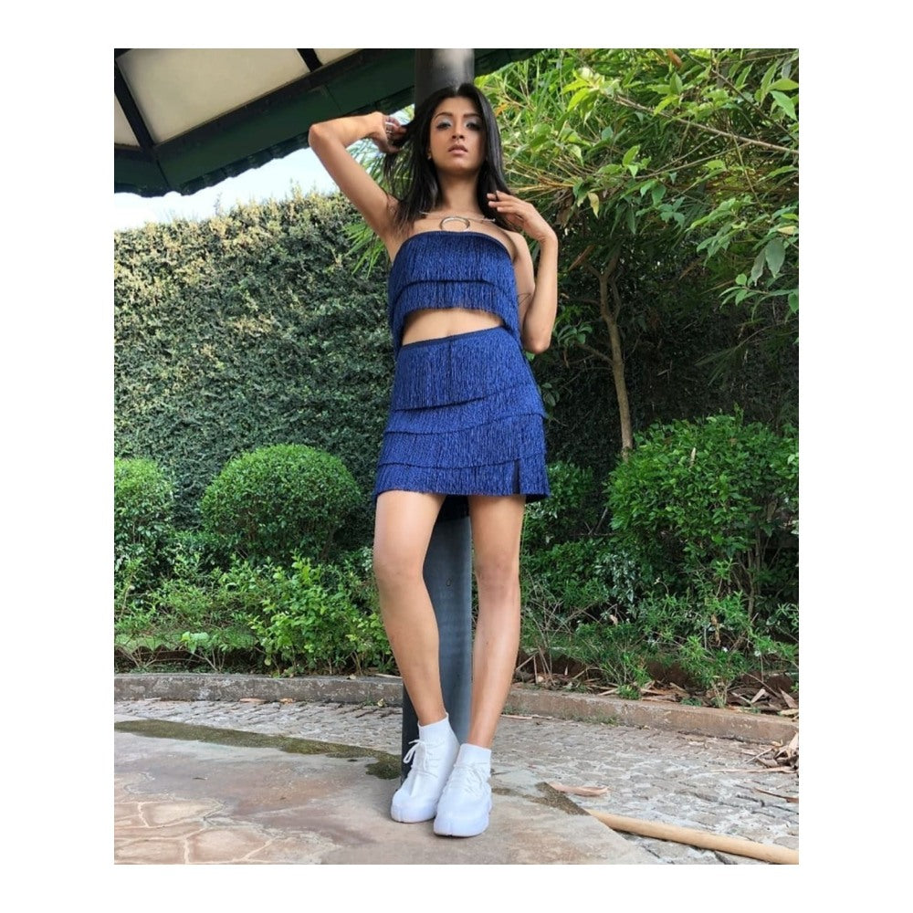 KIRAN GUPTA LABEL Ivy Top with Skirt (Set of 2)