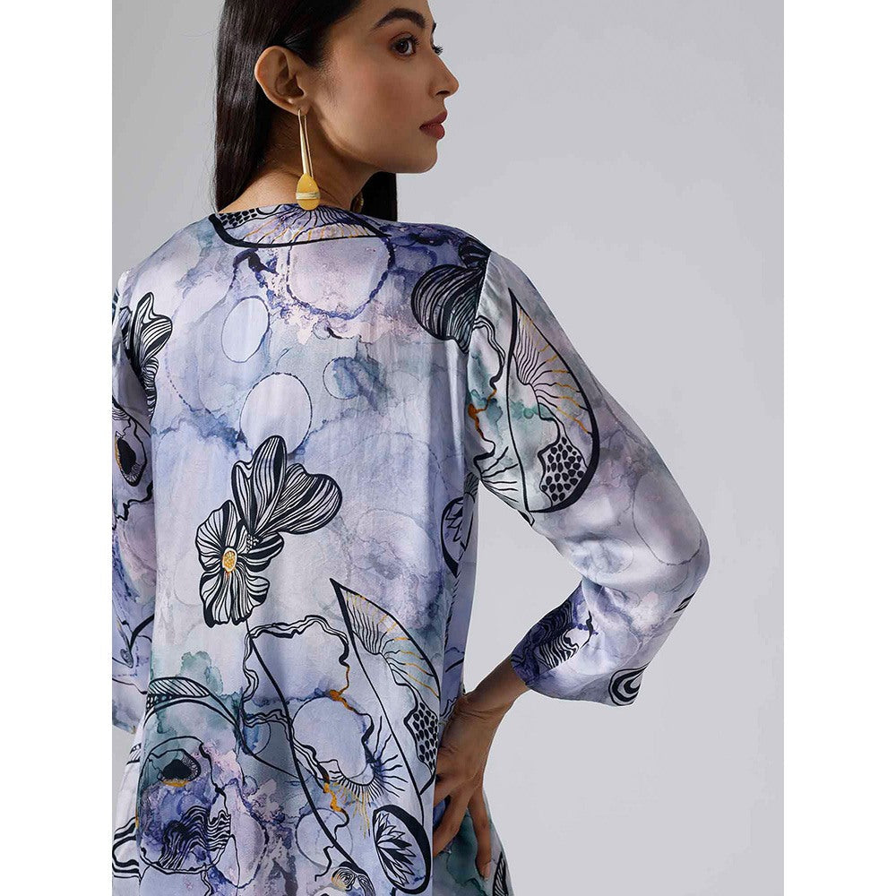 Klad Reflect Marbled Blue Jacket with Inner and Shorts Belt (Set of 4)