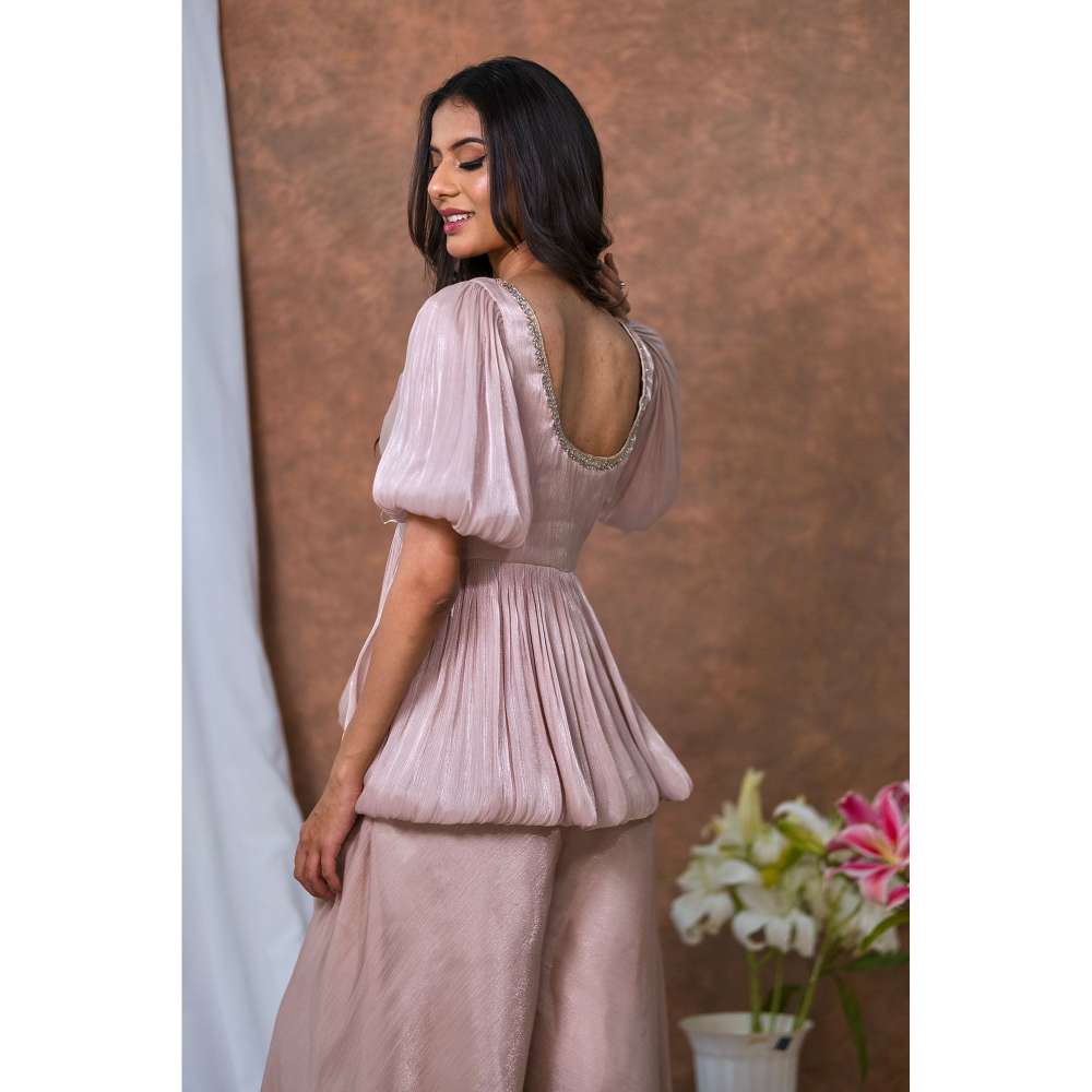 Kosha By Nilima Rose Pink Bloom Co-Ord (Set of 2)