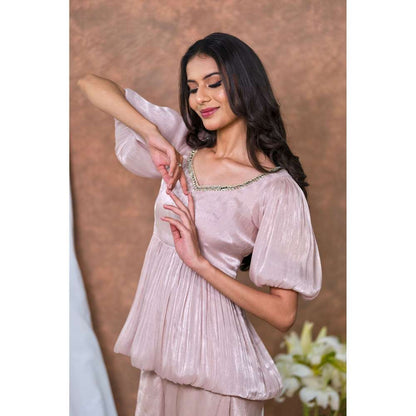 Kosha By Nilima Rose Pink Bloom Co-Ord (Set of 2)