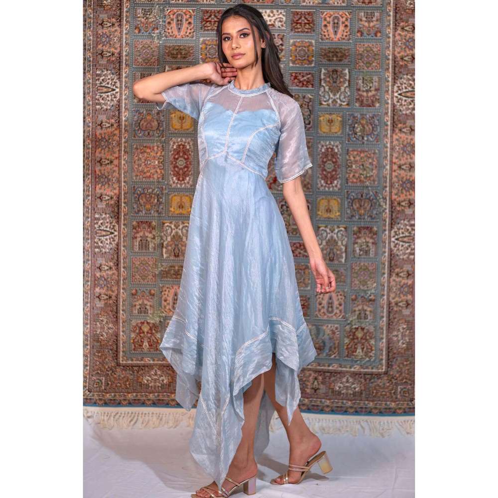 Kosha By Nilima Silver Lining Blue Dress