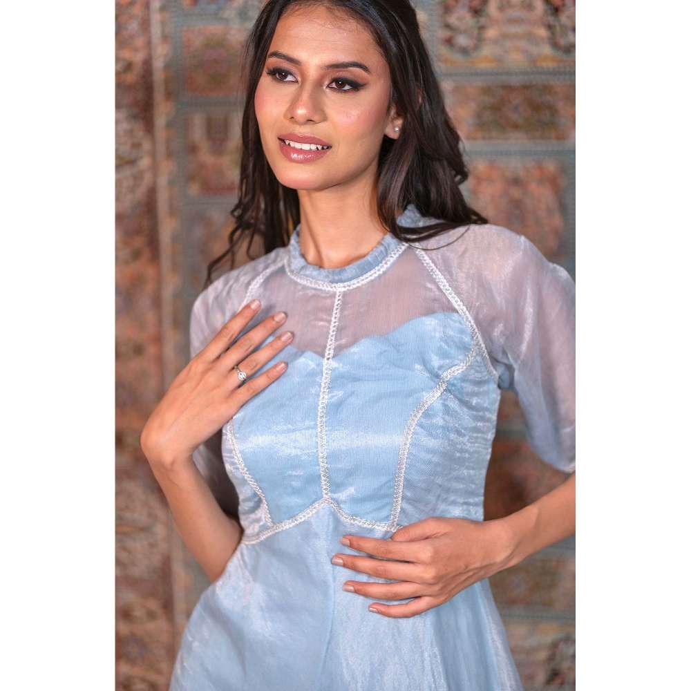 Kosha By Nilima Silver Lining Blue Dress