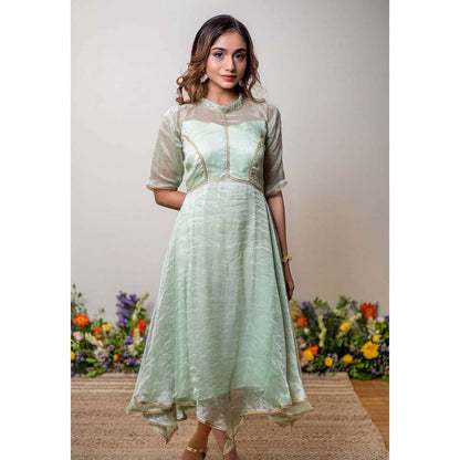 Kosha By Nilima Silver Lining Mint Green Dress