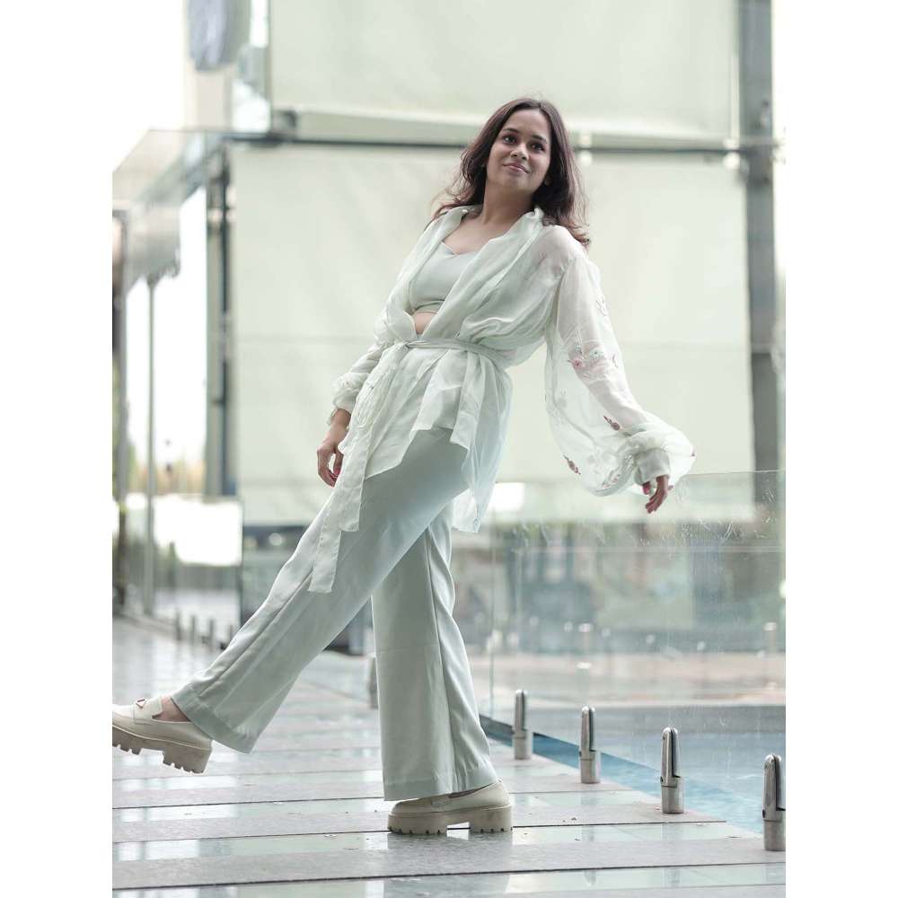 Kosha By Nilima Mint Green Co-Ord (Set of 2)