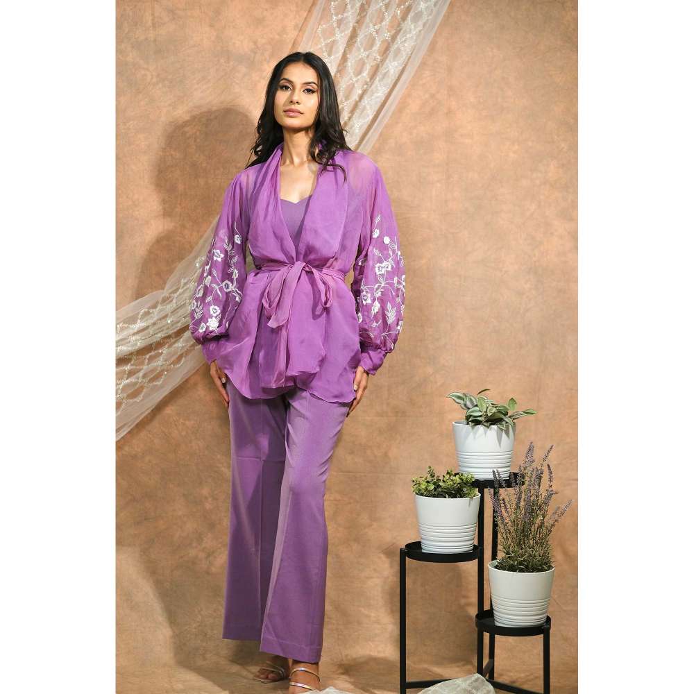 Kosha By Nilima Lavender Co-Ord (Set of 2)