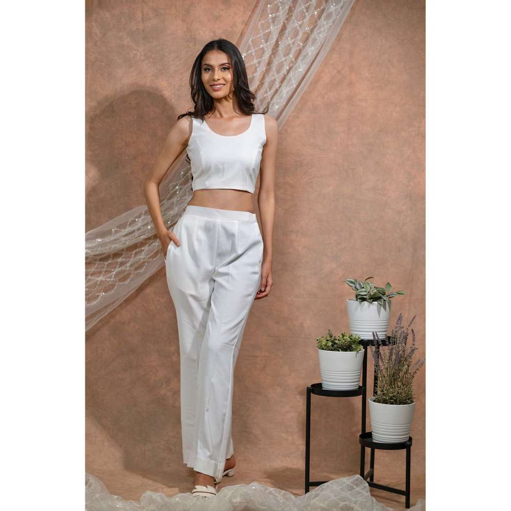 Kosha By Nilima White Co-Ord (Set of 2)