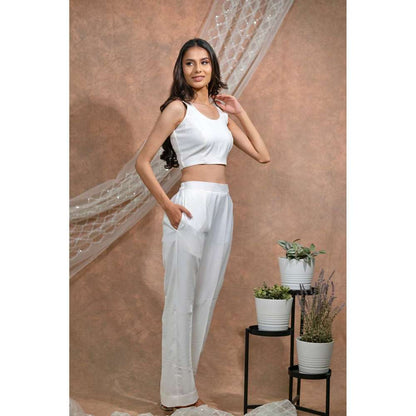 Kosha By Nilima White Co-Ord (Set of 2)