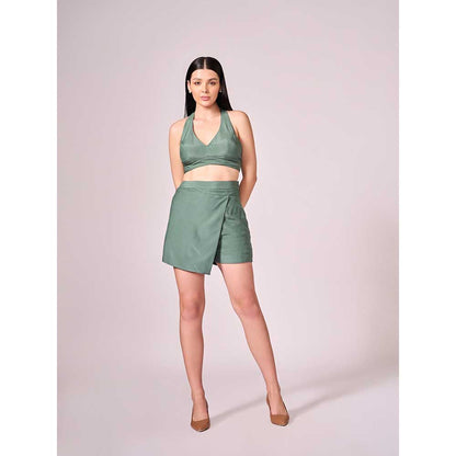 KOSWI Chalk Green Skorts