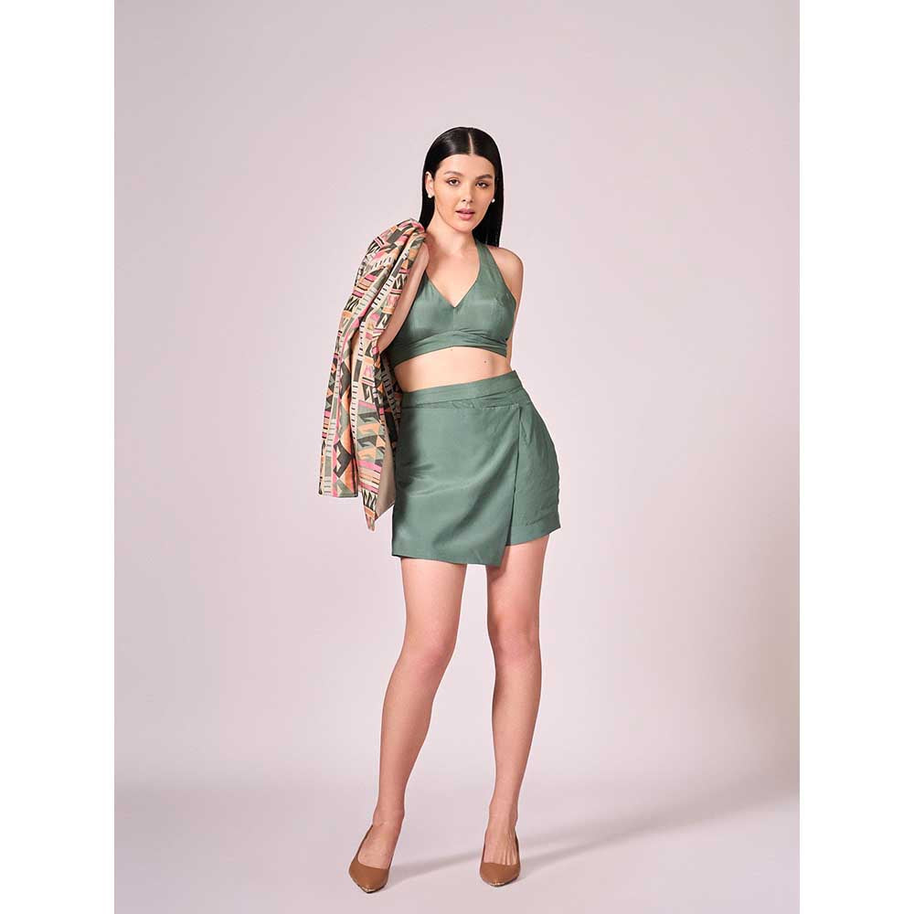 KOSWI Chalk Green Skorts