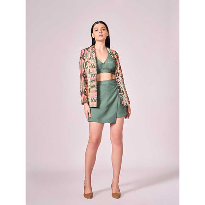 KOSWI Chalk Green Skorts