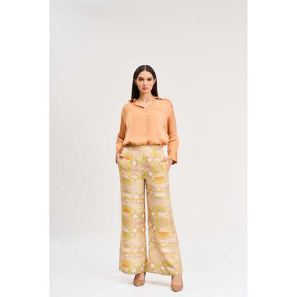 KOSWI Light Peach Colour Shirt