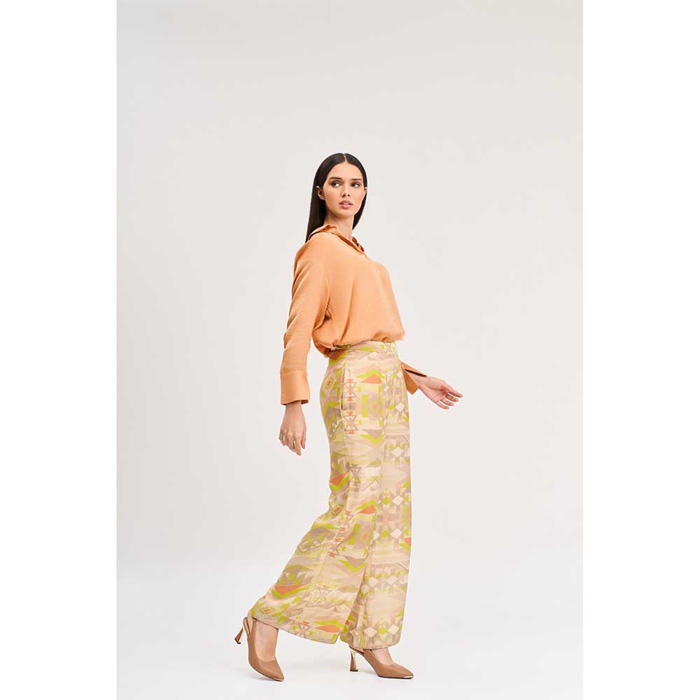 KOSWI Light Peach Colour Shirt