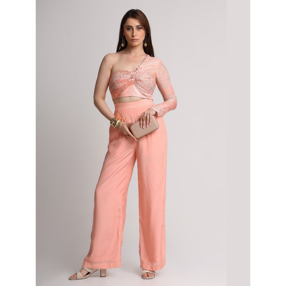 KOSWI Peach Printed Pant
