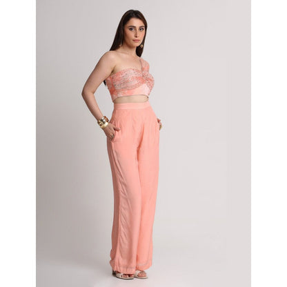 KOSWI Peach Printed Pant