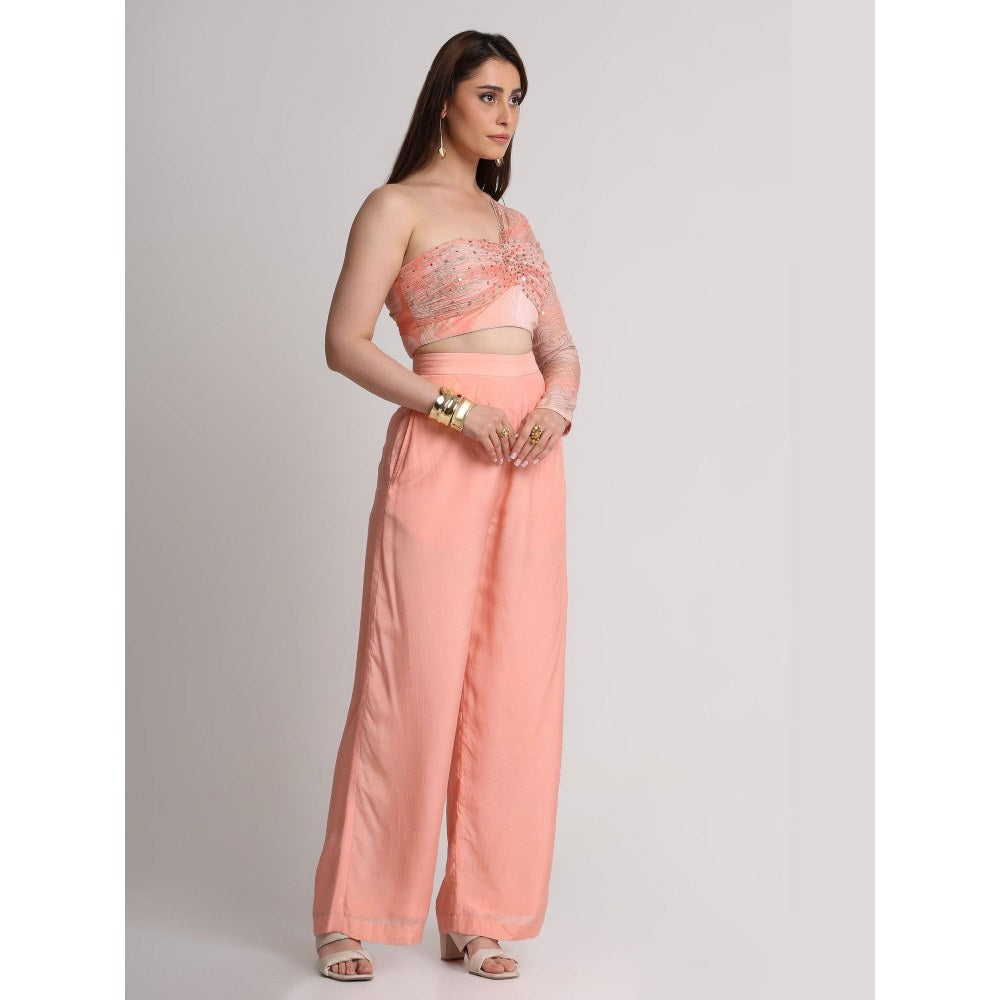 KOSWI Peach Printed Pant