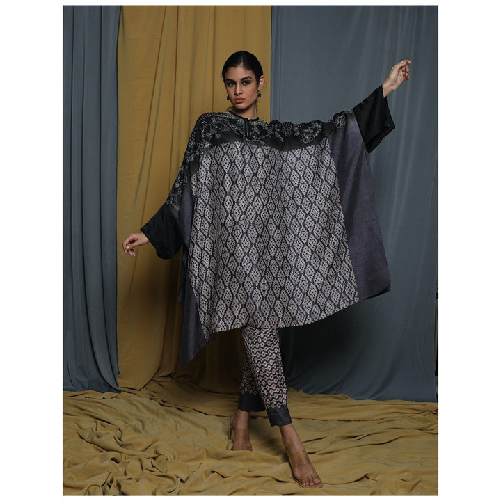 Krishna Mehta Multi-Color Shaded Printed Kaftan