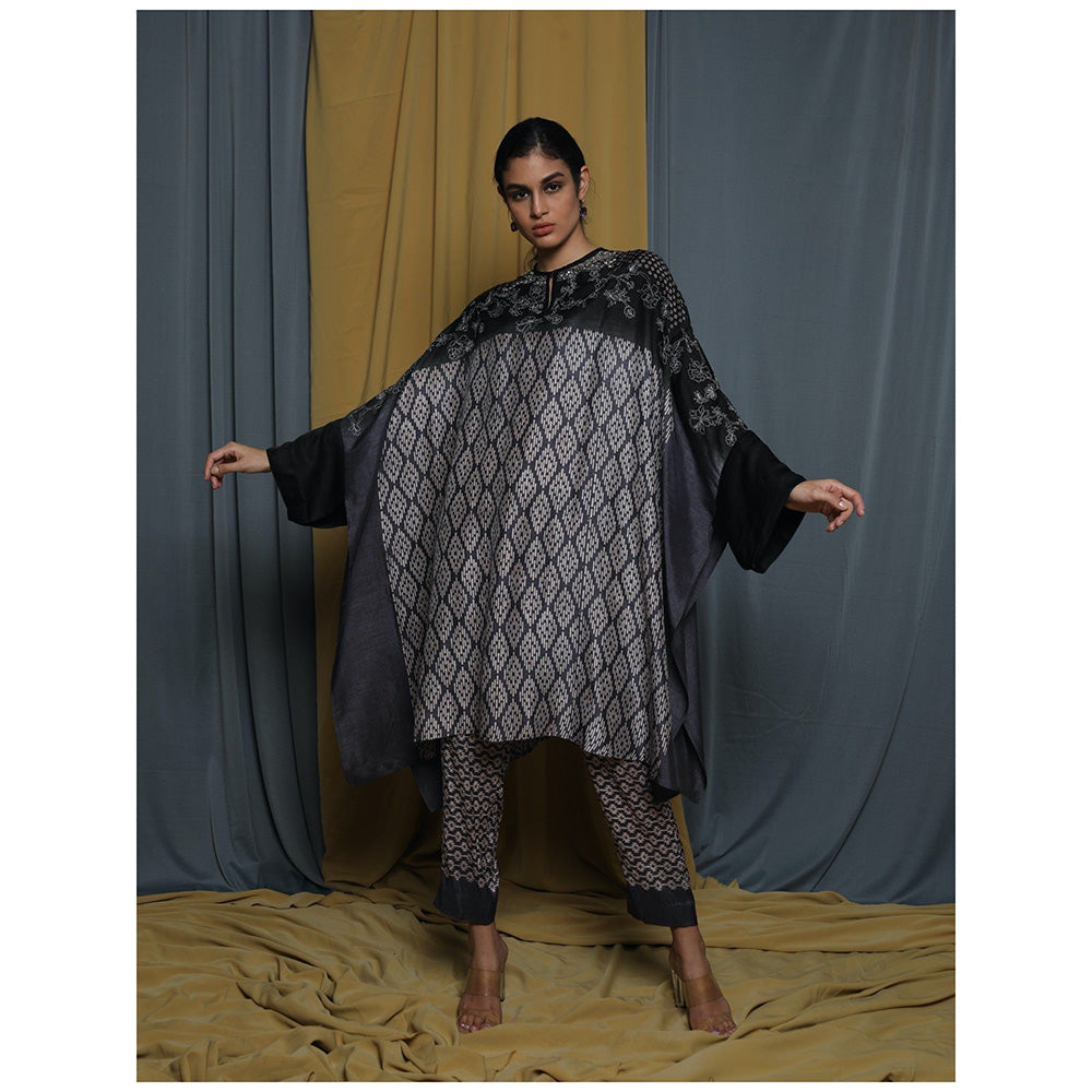 Krishna Mehta Multi-Color Shaded Printed Kaftan