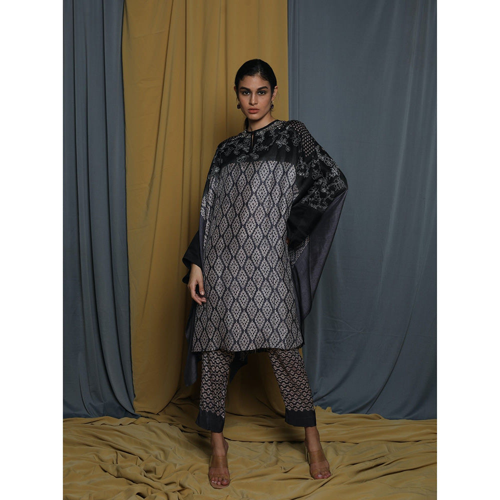 Krishna Mehta Multi-Color Shaded Printed Kaftan