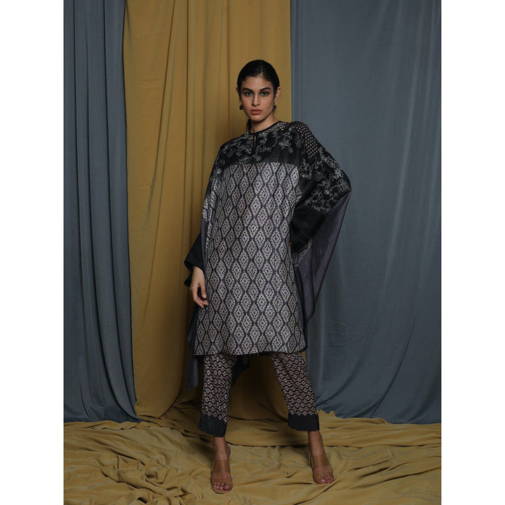 Krishna Mehta Multi-Color Shaded Printed Kaftan