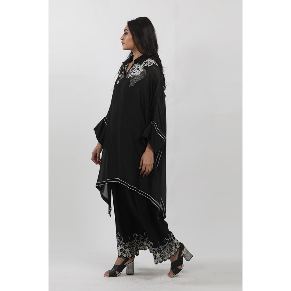 Krishna Mehta Black Cape Tunic