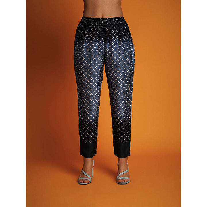 Krishna Mehta Blue Printed Pant