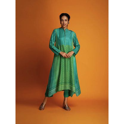 Krishna Mehta Multi-Color Floral Full Sleeves Co-Ord (Set of 2)