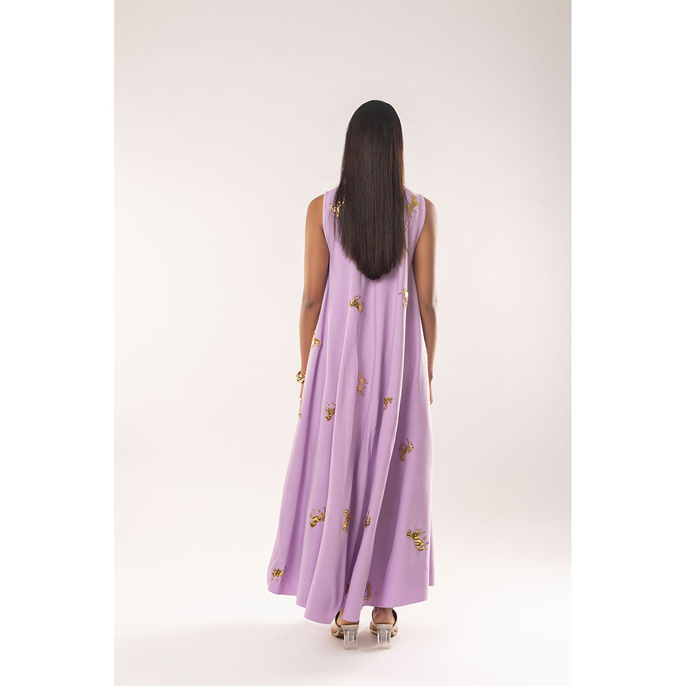 Kriti Bapna Animal Embellished A Line Dress