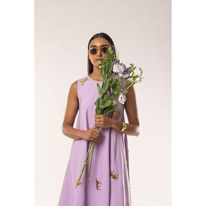 Kriti Bapna Animal Embellished A Line Dress