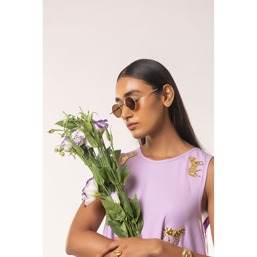 Kriti Bapna Animal Embellished A Line Dress