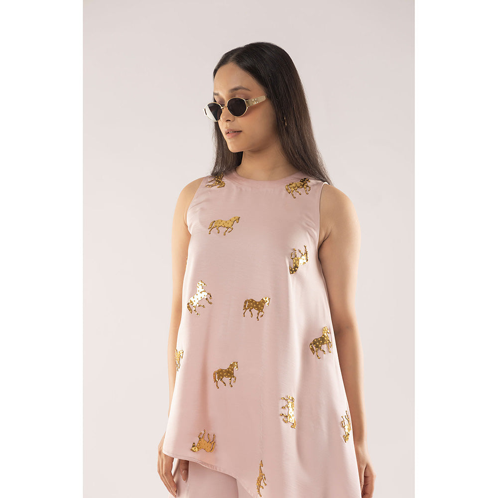 Kriti Bapna Asymmetric Animal Embellished Co-Ord (Set of 2)
