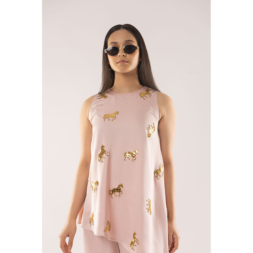 Kriti Bapna Asymmetric Animal Embellished Co-Ord (Set of 2)