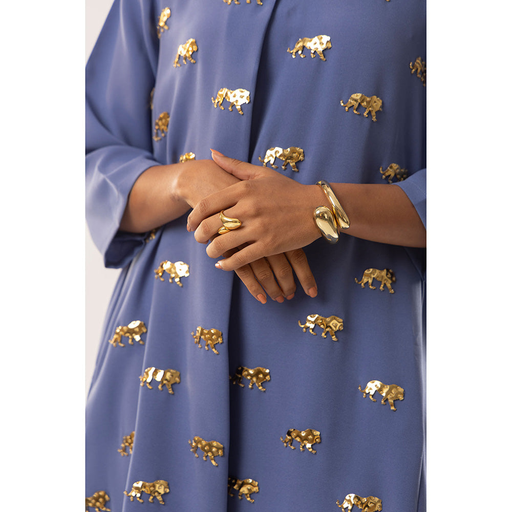 Kriti Bapna Blue Animal Motif Co-Ord (Set of 2)