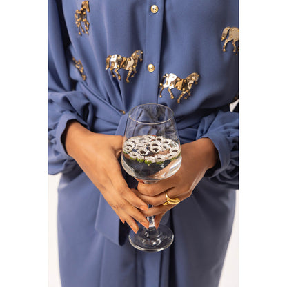 Kriti Bapna Blue Animal Motif Co-Ord (Set of 2)