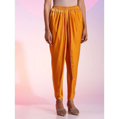 Kudi Pataka Designs Venus Mustard Anarkali Kurta With Pant & Dupatta (Set of 3)