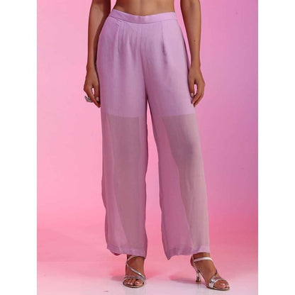 Kudi Pataka Designs Leher Lavender Anarkali Kurta With Pant & Dupatta (Set of 3)