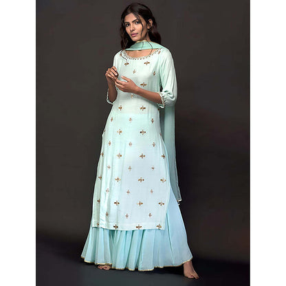 Kudi Pataka Designs Adah Kurta with Sharara and Dupatta