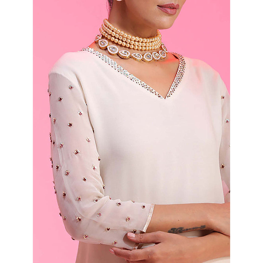 Kudi Pataka Designs Ayesha/Ip Kurta with Sharara and Dupatta