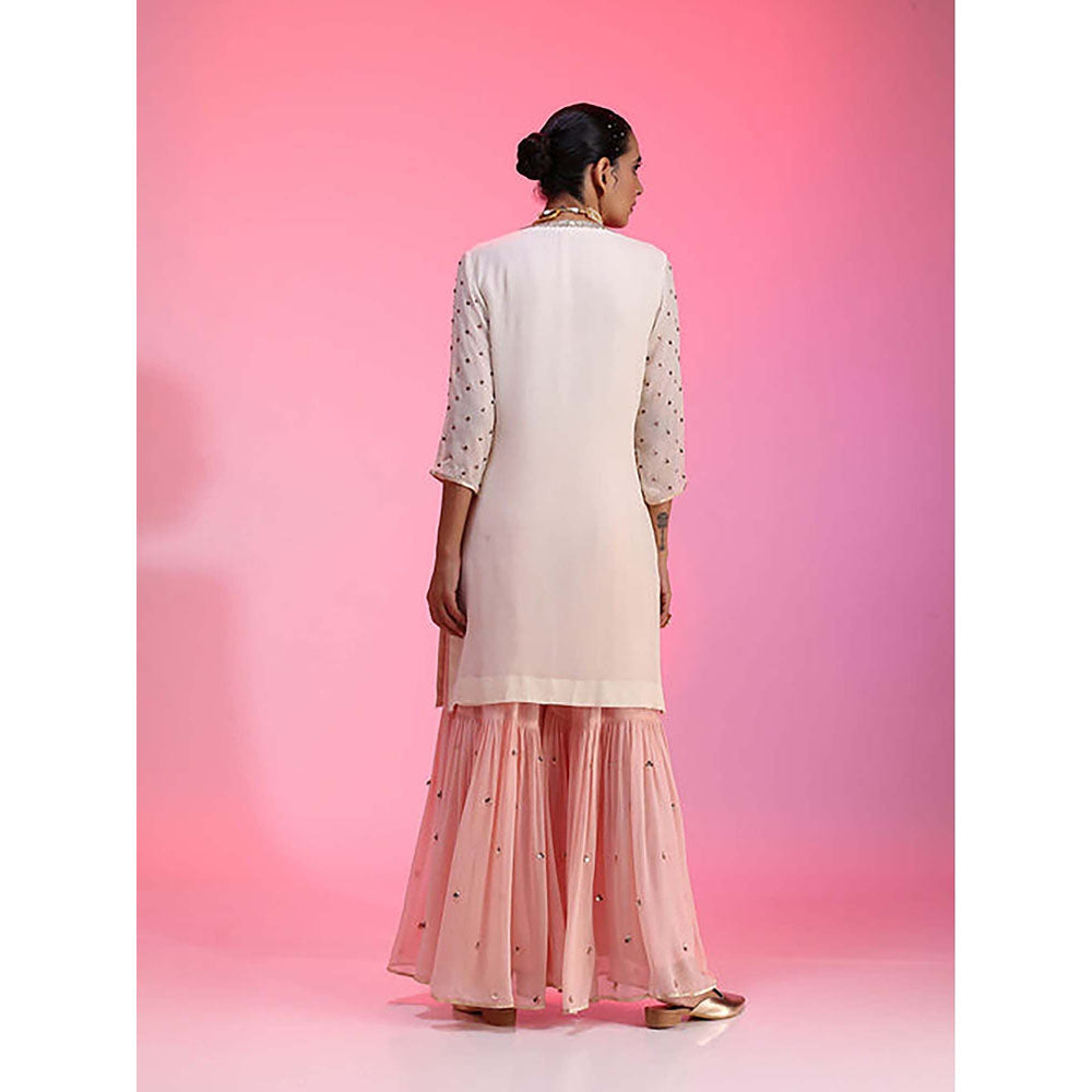 Kudi Pataka Designs Ayesha/Ip Kurta with Sharara and Dupatta