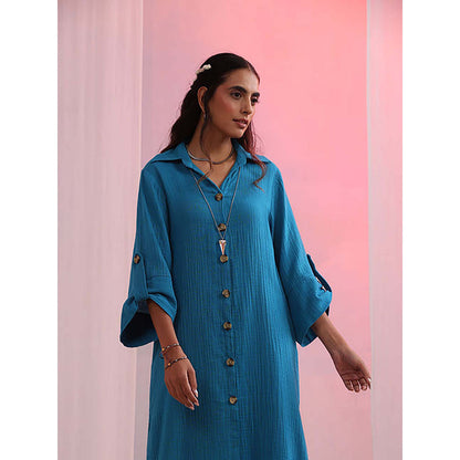 Kudi Pataka Designs Azure Kurta with Pant
