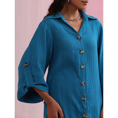 Kudi Pataka Designs Azure Kurta with Pant