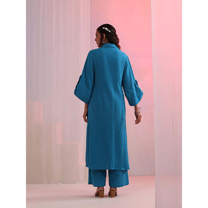 Kudi Pataka Designs Azure Kurta with Pant
