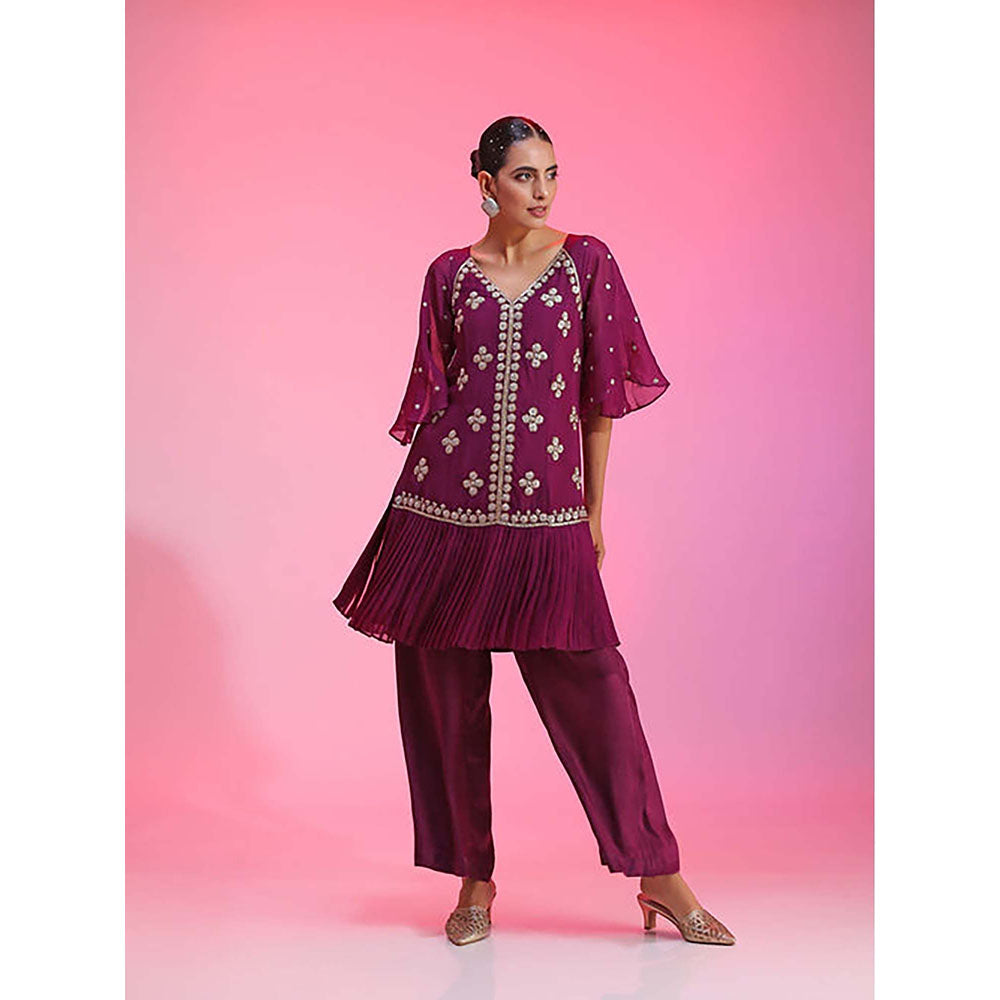 Kudi Pataka Designs Erum/Pu Kurta with Pant