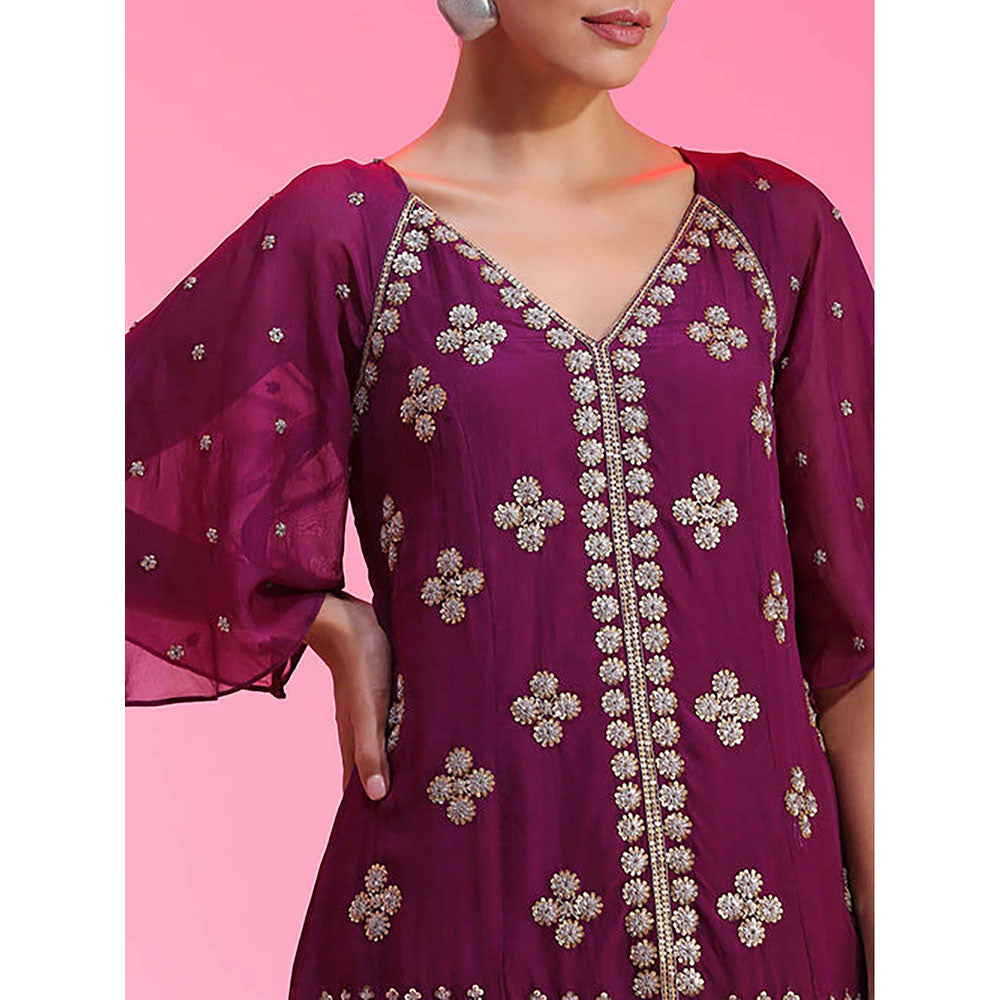 Kudi Pataka Designs Erum/Pu Kurta with Pant