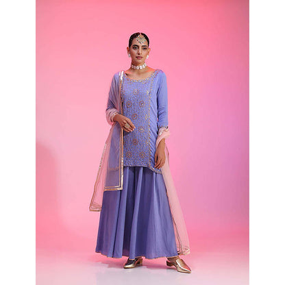 Kudi Pataka Designs Gulabo/La Kurta with Palazzo and Dupatta