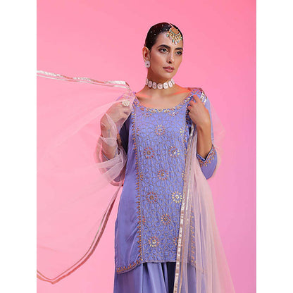 Kudi Pataka Designs Gulabo/La Kurta with Palazzo and Dupatta