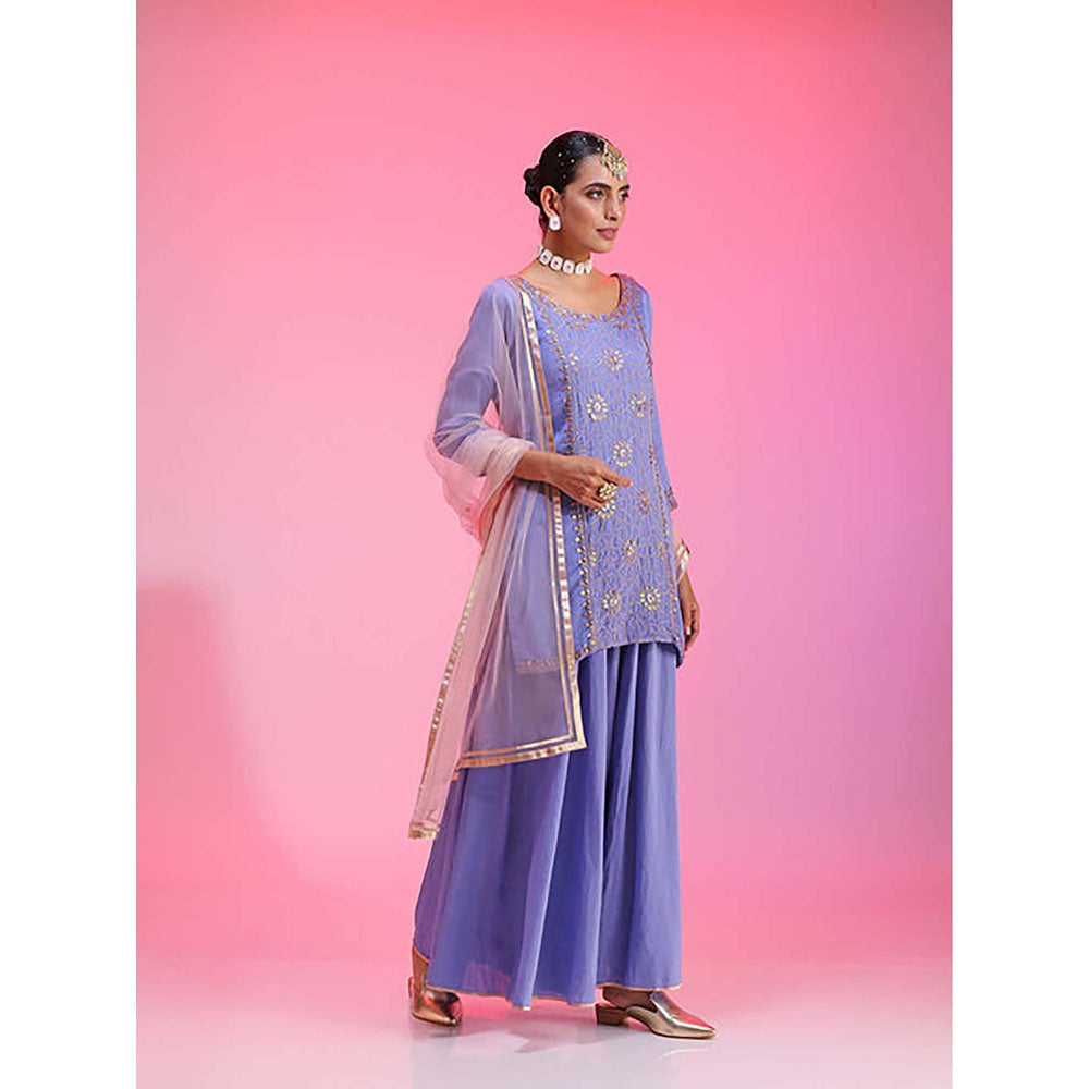 Kudi Pataka Designs Gulabo/La Kurta with Palazzo and Dupatta