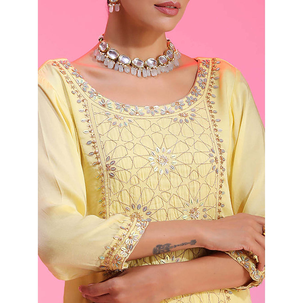Kudi Pataka Designs Gulabo/Ya Kurta with Sharara and Dupatta
