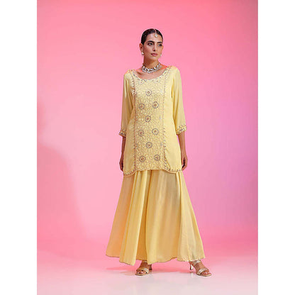 Kudi Pataka Designs Gulabo/Ya Kurta with Sharara and Dupatta