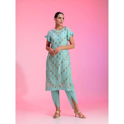 Kudi Pataka Designs Kali/Tq Tunic with Pant